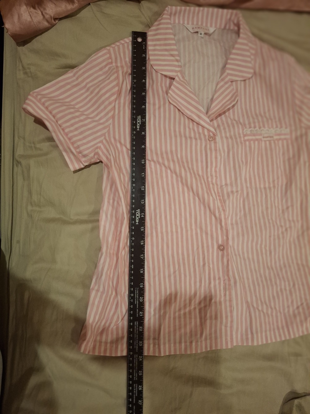 Rampage Pink and White Striped Pajama Set - Picture 6 of 13